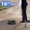 Black 16 Inch Pressure Washer with Quick-Connect Extension Wands and 2 Spray Nozzles and